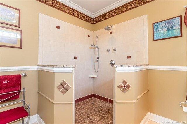 2 Crestview Dr Unit 2, Middlefield, CT 06481 - full bath featuring a walk in shower and ornamental molding