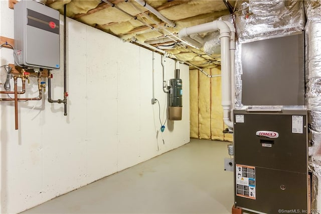 2 Crestview Dr Unit 2, Middlefield, CT 06481 - unfinished below grade area featuring a central vacuum unit, water heater, and heating unit