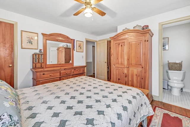 26 Williams Rd, Cheshire, CT 06410 - bedroom featuring wood finished floors, ceiling fan, and baseboards