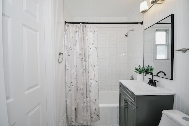 5 Roberge Rd, Bristol, CT 06010 - full bath featuring crown molding, shower / tub combo, vanity, and toilet