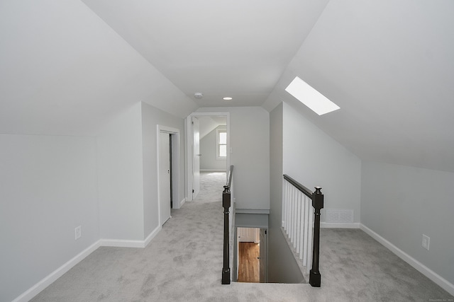5 Roberge Rd, Bristol, CT 06010 - additional living space featuring carpet, a skylight, vaulted ceiling, and baseboards