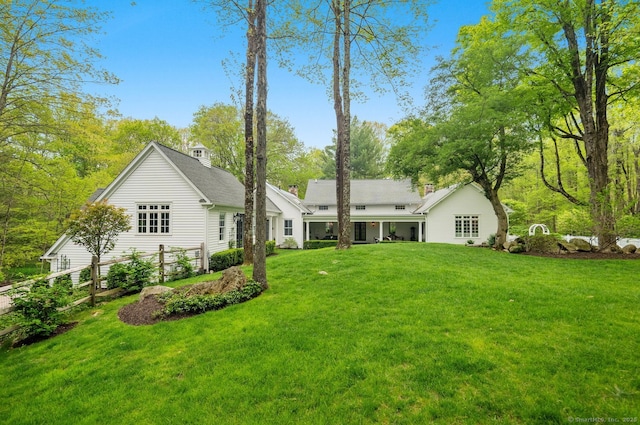 view of back of property