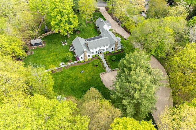 view from above of property