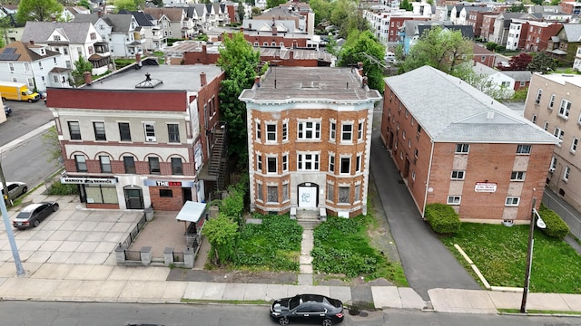 aerial view of residential area