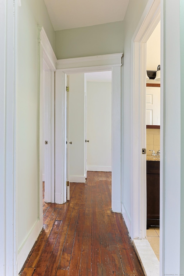 262 Blohm St, West Haven, CT 06516 - corridor with hardwood / wood-style floors and baseboards