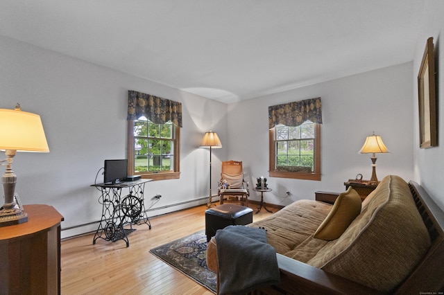 living room featuring wood finished floors