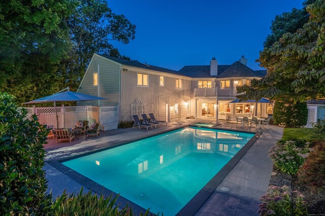 63 Balfour Dr, West Hartford, CT 06117 - view of swimming pool with a patio area