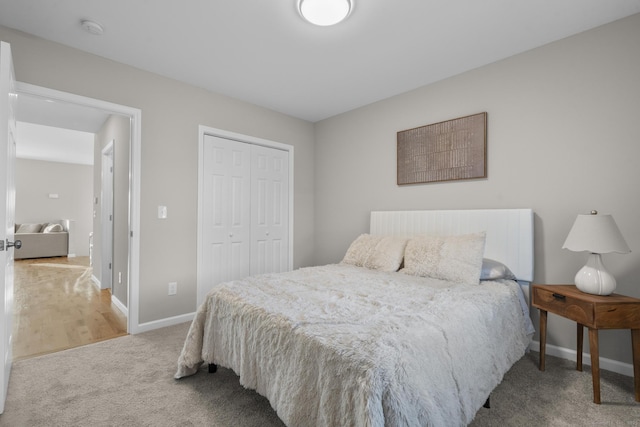 6 Bidwell Ter, Middletown, CT 06457 - bedroom featuring carpet, a closet, and baseboards