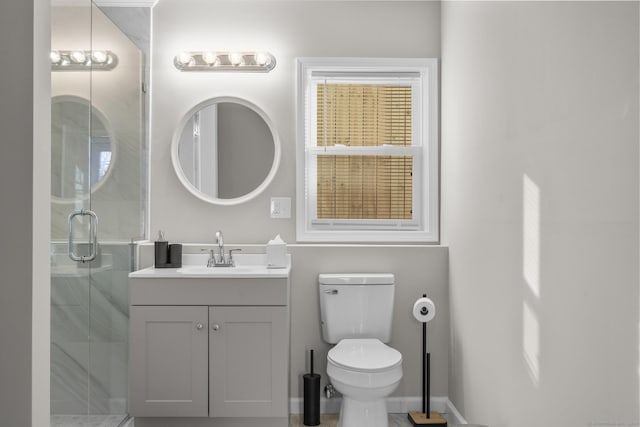 6 Bidwell Ter, Middletown, CT 06457 - bathroom with a stall shower, toilet, and vanity