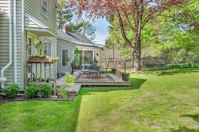 10 Meadowbrook Rd, Hamden, CT 06517 - view of yard with a deck