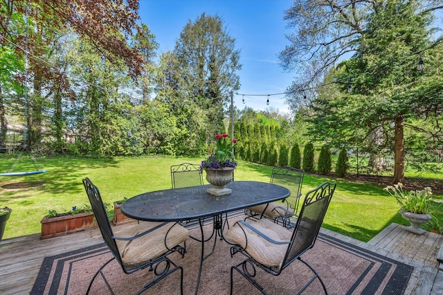 10 Meadowbrook Rd, Hamden, CT 06517 - view of patio with outdoor dining space and a deck