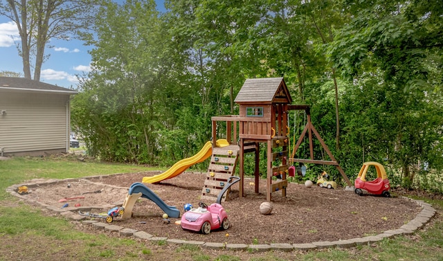 view of play area