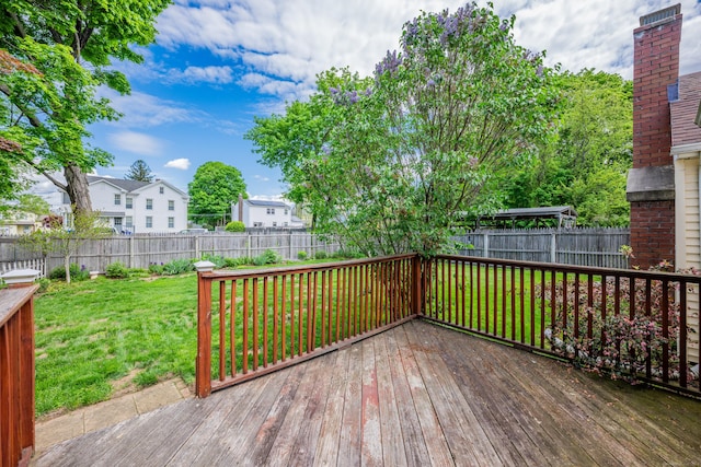 4 Hockanum Dr, East Hartford, CT 06118 - deck with a fenced backyard and a residential view
