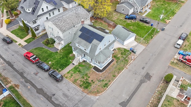 aerial perspective of suburban area