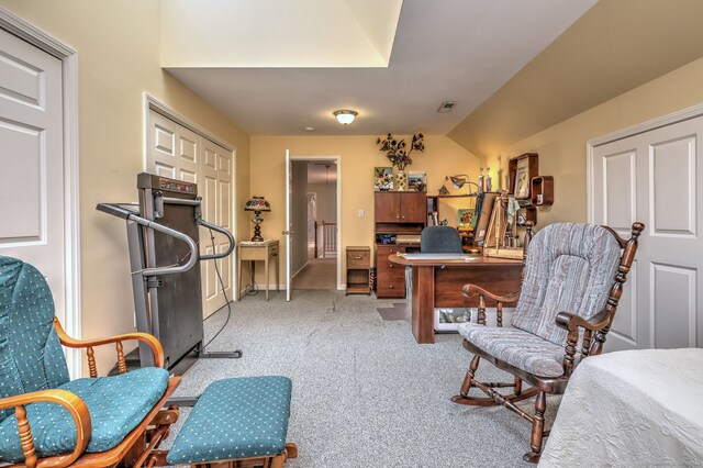 539 Plains Rd, Milford, CT 06461 - office space with light colored carpet and vaulted ceiling