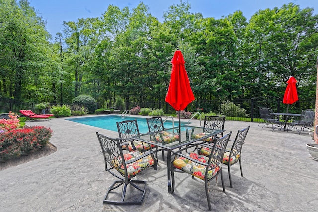 250 Wooding Hill Rd, Bethany, CT 06524 - view of pool with outdoor dining space and a patio