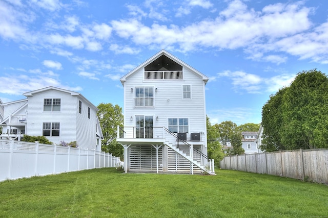 450 Penfield Rd, Fairfield, CT 06824 - back of house with stairs and central AC