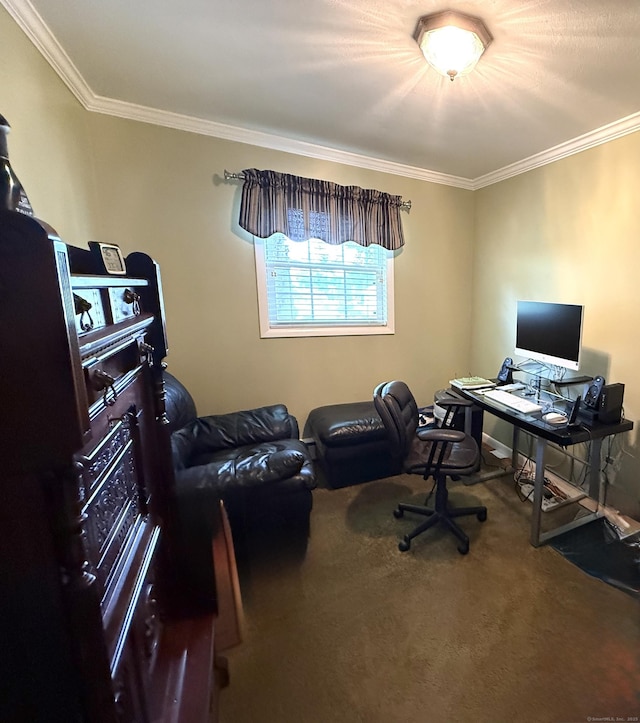 15-17 Beckerle St, Danbury, CT 06811 - carpeted office space featuring crown molding