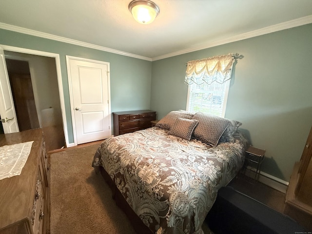 15-17 Beckerle St, Danbury, CT 06811 - bedroom with crown molding and dark carpet