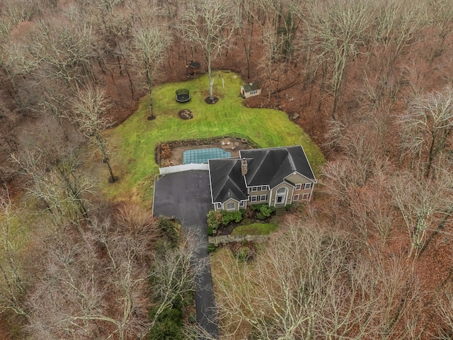 view from above of property