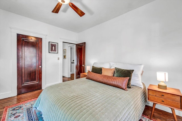 19 Orpington St, Hamden, CT 06517 - bedroom with wood finished floors and a ceiling fan