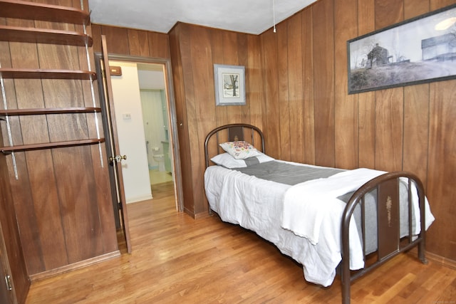 12 Cedar Ln, Oxford, CT 06478 - bedroom with wood finished floors, wooden walls, and baseboards