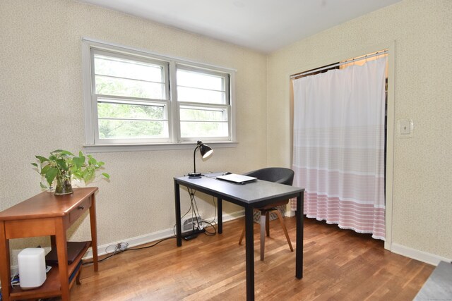 12 Cedar Ln, Oxford, CT 06478 - home office with wood finished floors and baseboards