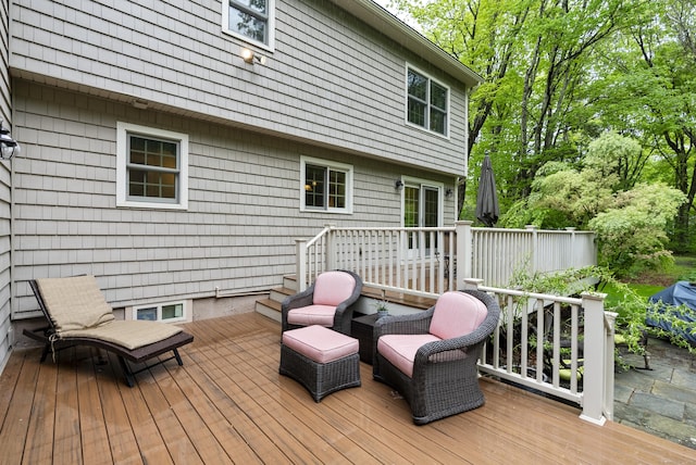 79 Erdoni Rd, Columbia, CT 06237 - view of wooden terrace