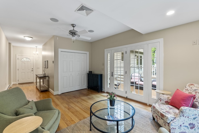 79 Erdoni Rd, Columbia, CT 06237 - living area with light wood-type flooring, a ceiling fan, and baseboards