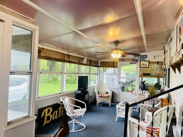 91 Shawnee Rd, East Hartford, CT 06118 - sunroom with ceiling fan