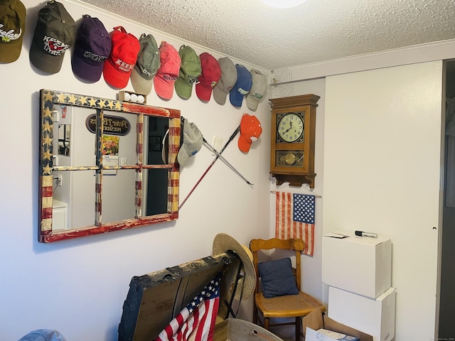 91 Shawnee Rd, East Hartford, CT 06118 - interior space with a textured ceiling and crown molding