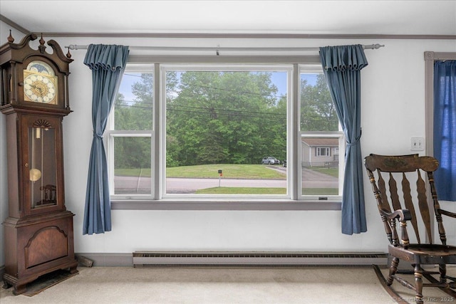 20 Cedar Ln, Norwich, CT 06360 - sitting room with a baseboard radiator and carpet