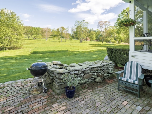 61 Nod Hill Rd, Wilton, CT 06897 - view of patio with a grill