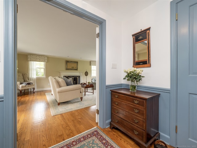 61 Nod Hill Rd, Wilton, CT 06897 - corridor with light wood-style flooring