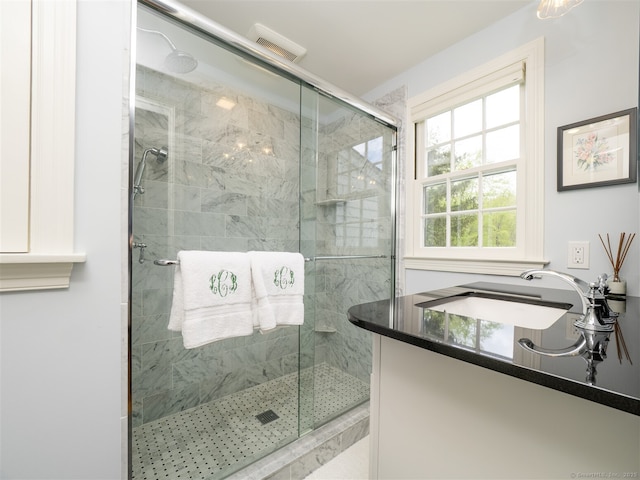 61 Nod Hill Rd, Wilton, CT 06897 - bathroom with a stall shower and a sink