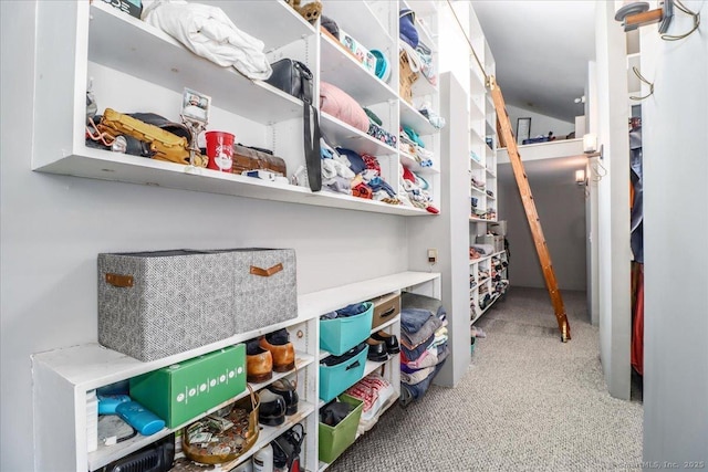 view of storage area