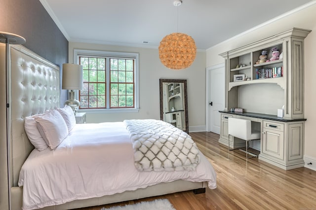 6 Spectacle Ln, Ridgefield, CT 06877 - bedroom featuring ornamental molding, wood finished floors, and baseboards