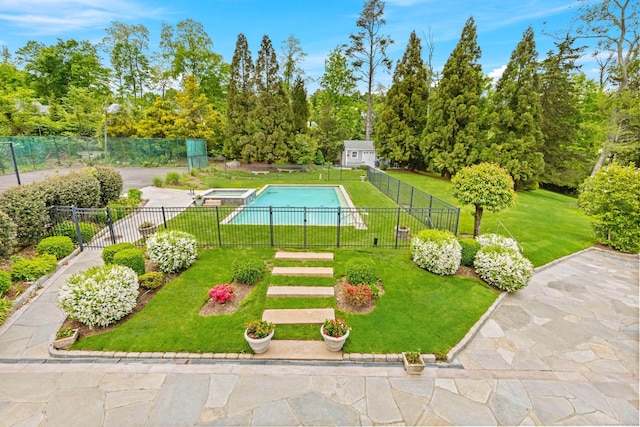 24 Lawrence Hill Rd, Stamford, CT 06903 - view of pool with a pool with connected hot tub