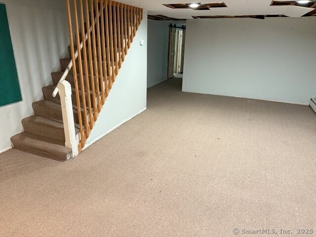 6 Spencer Pl, New Haven, CT 06515 - finished below grade area with stairs and carpet
