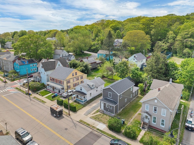 aerial view of residential area