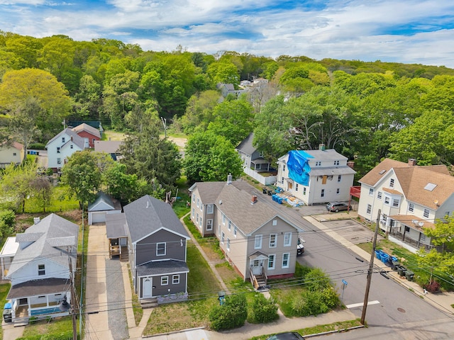 aerial view of residential area