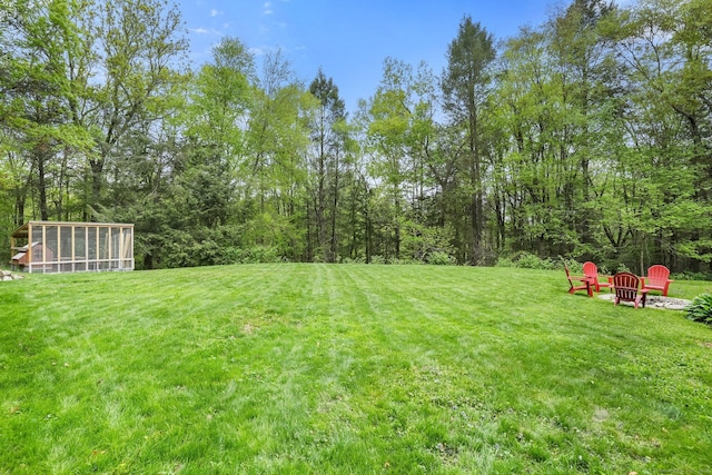 6 Knorr Rd, Oxford, CT 06478 - view of grassy yard with a sunroom
