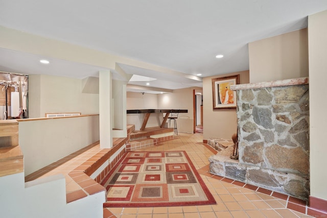 6 Knorr Rd, Oxford, CT 06478 - hall with light tile patterned flooring and recessed lighting