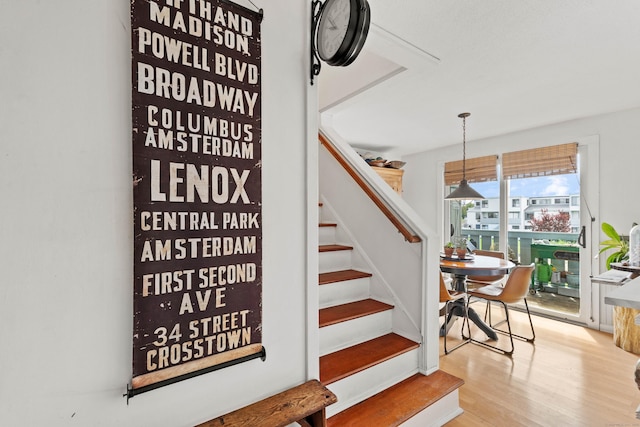 18 Hamre Ln Unit B, Branford, CT 06405 - staircase featuring wood finished floors