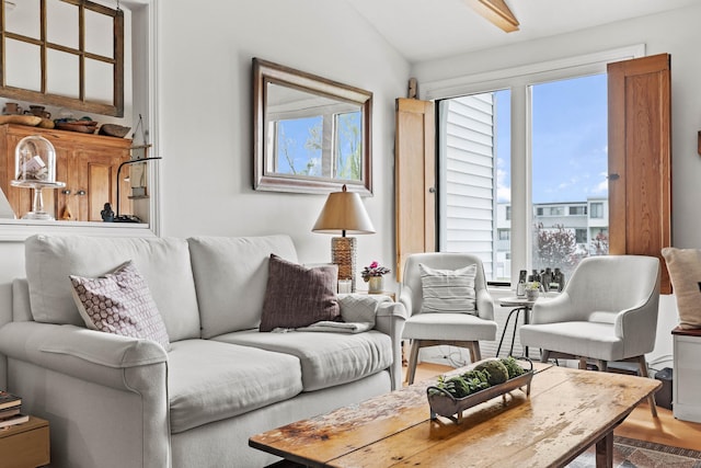 18 Hamre Ln Unit B, Branford, CT 06405 - living room with vaulted ceiling