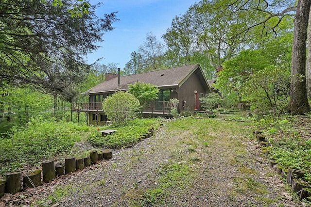 61 Stony Brook Rd, Middlebury, CT 06762 - view of yard with a wooden deck