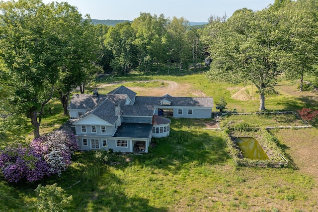 134 Roxbury Rd, Washington, CT 06793 - aerial view of property and surrounding area with a forest