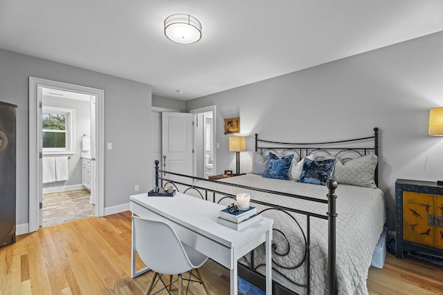 3 Arrowhead Rd, Madison, CT 06443 - bedroom featuring light wood-type flooring, baseboards, and connected bathroom
