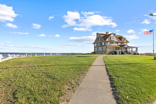 178 Shore Ave, Groton, CT 06340 - view of grassy yard featuring a water view