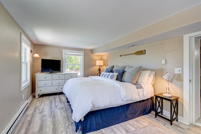 5 Quarry Rd, Stonington, CT 06355 - bedroom with baseboard heating and light wood-style floors